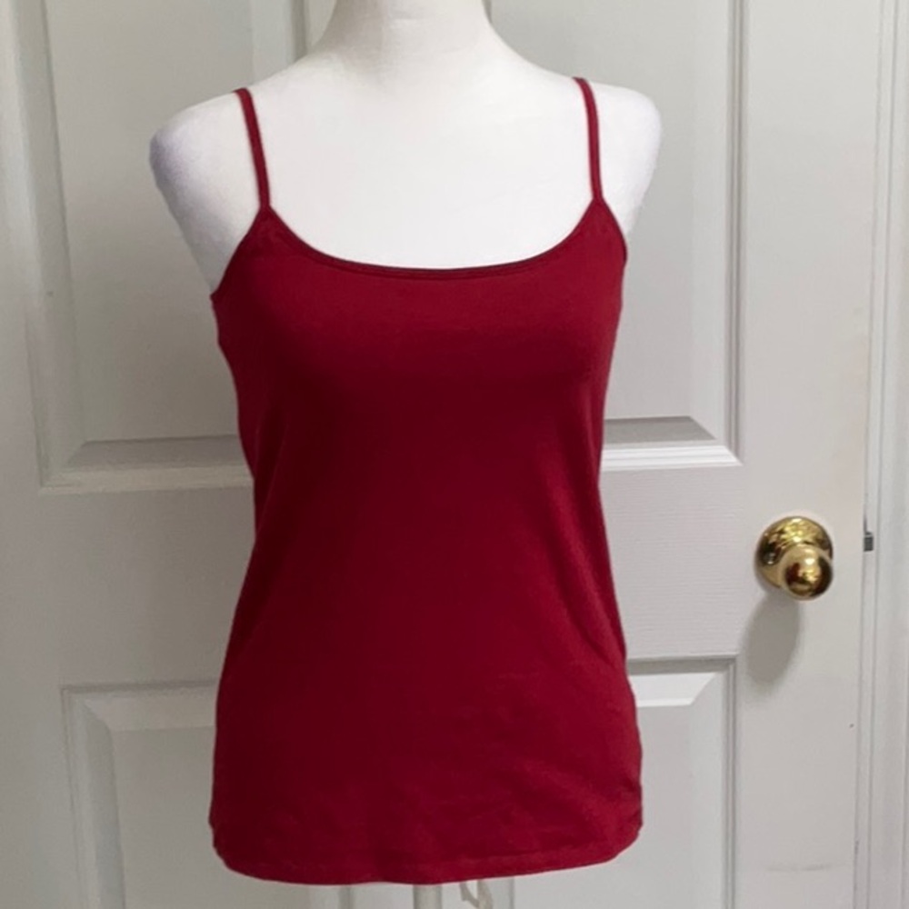 SO WEAR IT DELARE IT SPAGHETTI STRAP TANK TOP SIZE LARGE ADJUSTABLE STRAPS